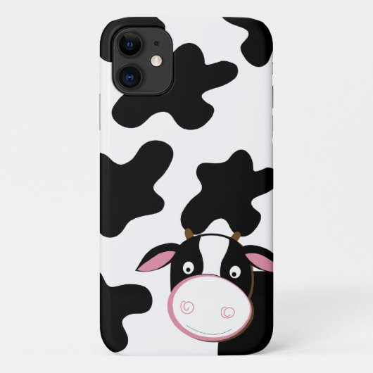Niedliches Milchkühe-Schwarz-weißes Küchenmuster Case-Mate iPhone Hülle (Rückseite)