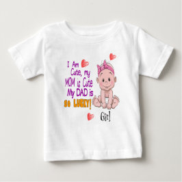 NIEDLICHES MILCHMÄDCHEN BABY T-SHIRT