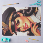 Niedliches militärisches Button Seidenpapier (Basteln)