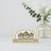 Niedliches Mini Muffin Backgeschirr Visitenkarte (Stehend Vorderseite)