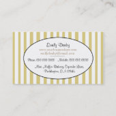 Niedliches Mini Muffin Backgeschirr Visitenkarte (Rückseite)