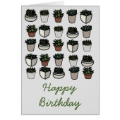 Niedliches Mini-Sukkularmuster (Vorne)