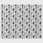 Niedliches Miniaturbild oder Standardschnauzer Geschenkpapier (Flach)