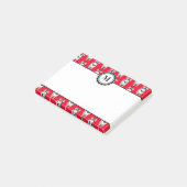 Niedliches Miniaturschnauzer-Welpen-Muster Post-it Klebezettel (angewinkelt)