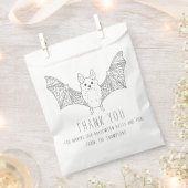 Niedliches Minimal Bat Line Art Halloween Vielen D Geschenktütchen (Ausgeschnitten)