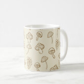 Niedliches Minimal-Mushroom-Muster Kaffeetasse (VorderseiteRechts)