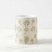 Niedliches Minimal-Mushroom-Muster Kaffeetasse (Mittel)