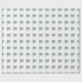 Niedliches Minimalistisches Boho Baby Duschkleides Geschenkpapier (Flach)
