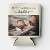 Niedliches Minimalistisches Foto des eigenen Vater Dosenkühler (Vorderseite)