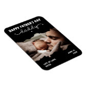 Niedliches Minimalistisches Foto des eigenen Vater Magnet (Rechte Seite)