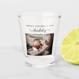 Niedliches Minimalistisches Foto des eigenen Vater Schnapsglas