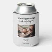 Niedliches Minimalistisches Foto des ersten Vaters Dosenkühler (Kanne Rückseite)