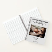 Niedliches Minimalistisches Foto des ersten Vaters Notizblock (Innenseite)