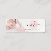 Niedliches Minimalistisches Foto für Fotografen Mini Visitenkarte (Vorderseite)