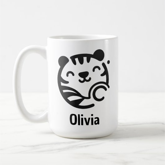 Niedliches, Minimalistisches Kittenfeld Kaffeetasse (Links)