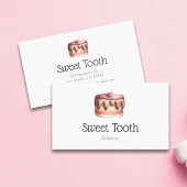 Niedliches Minimalistisches Kuchengebäck Illustrie Visitenkarte