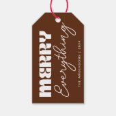 Niedliches Minimalistisches Retro Merlin alles bra Geschenkanhänger (Vorderseite)