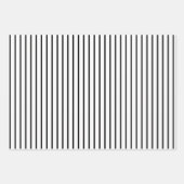 Niedliches Minimalistisches Schwarzweiß-Muster Geschenkpapier Set (Vorderseite 2)