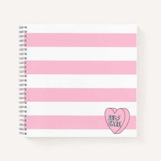 Niedliches Minimalistisches Self Care Journal Notizblock (Vorderseite)