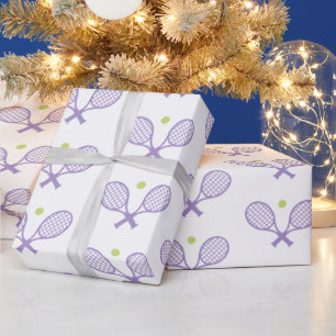 Niedliches Minimalistisches Tennismuster Geschenkpapier