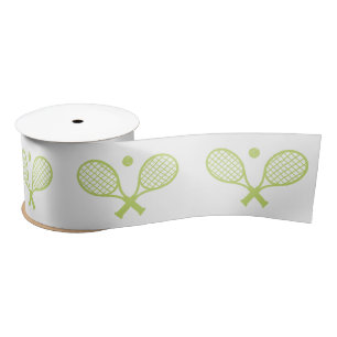 Niedliches Minimalistisches Tennismuster Satinband
