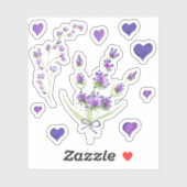 Niedliches Minimalistisches Wasser Provence delika Aufkleber (Blatt)