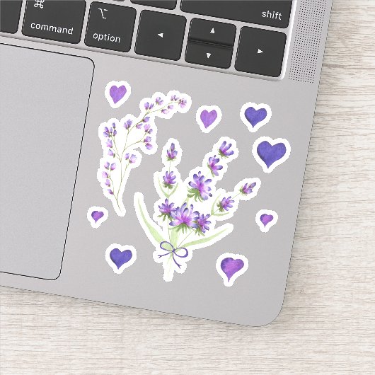 Niedliches Minimalistisches Wasser Provence delika Aufkleber (Detail)