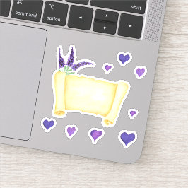 Niedliches Minimalistisches Wasser Provence delika Aufkleber