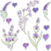 Niedliches Minimalistisches Wasser Provence delika Aufkleber (Vorderseite)