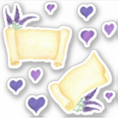 Niedliches Minimalistisches Wasser Provence delika Aufkleber (Vorderseite)