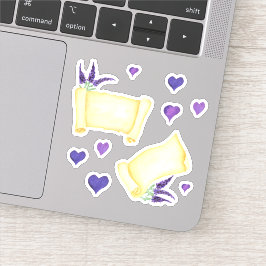 Niedliches Minimalistisches Wasser Provence delika Aufkleber