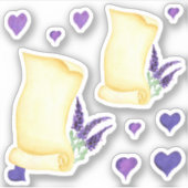 Niedliches Minimalistisches Wasser Provence delika Aufkleber (Vorderseite)