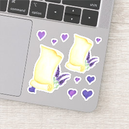 Niedliches Minimalistisches Wasser Provence delika Aufkleber