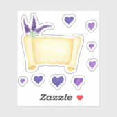 Niedliches Minimalistisches Wasser Provence delika Aufkleber (Blatt)