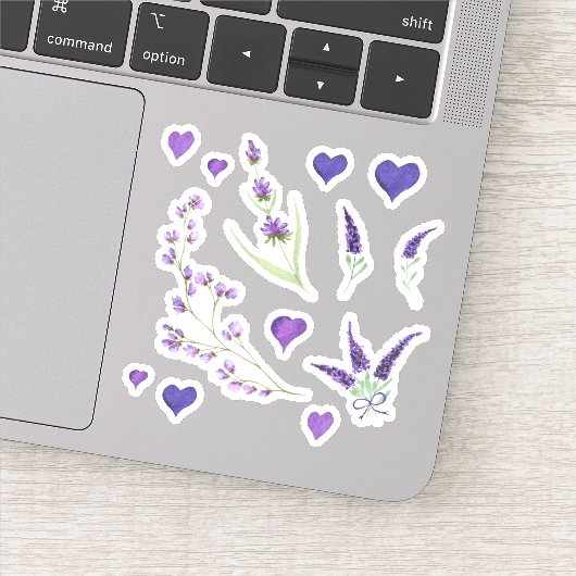 Niedliches Minimalistisches Wasser Provence delika Aufkleber (Detail)