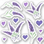 Niedliches Minimalistisches Wasser Provence delika Aufkleber (Vorderseite)