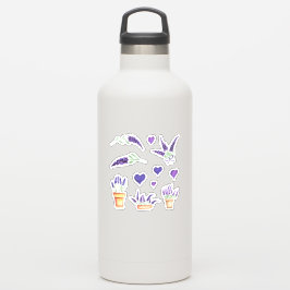 Niedliches Minimalistisches Wasser Provence delika Aufkleber