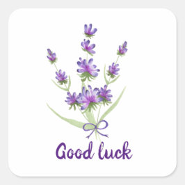 Niedliches Minimalistisches Wasser Provence delika Quadratischer Aufkleber