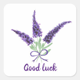 Niedliches Minimalistisches Wasser Provence delika Quadratischer Aufkleber