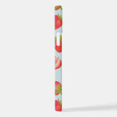 Niedliches Minze Erdbeermuster iPhone Hülle (Rechte Seite)