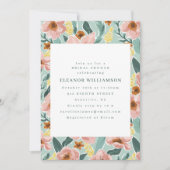 Niedliches Minzensäge Rosa Brautparty Einladung (Vorderseite)