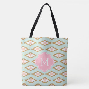 Niedliches Mit Monogramm Tribal-Inspiriertes Muste Tasche