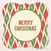 Niedliches Mittelalter Moderner Retro 50er Frohe W Untersetzer (Vorderseite)