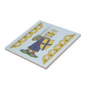 Niedliches Mittelalter Ritter Keramik Tile Fliese (Seite)
