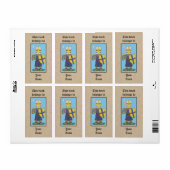 Niedliches mittelalterliches RitterBuchzeichen (Vorne)