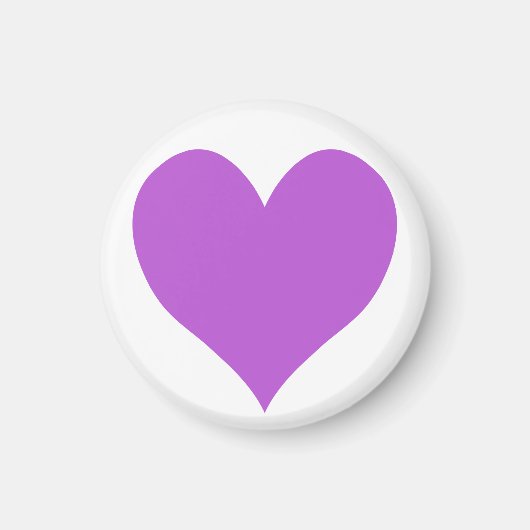 Niedliches Mittelorchid Herz Magnet (Vorne)