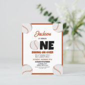 Niedliches Modern Baseball Budget 1. Geburtstag Ei (Stehend Vorderseite)