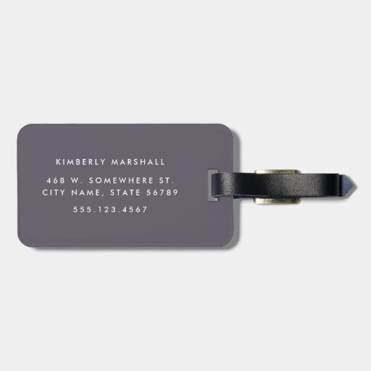 Niedliches Modern Boho Cactus Pattern Gepäckanhänger (Rückseite horizontal)