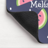 Niedliches Modern Green Pink Wassermelone Muster Mousepad (Ecke)