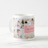 Niedliches Modern Mama Foto Collage Geschenk Kaffeetasse (Vorderseite Links)